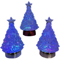LED Water Globe Trees RGB 3 Assorted
