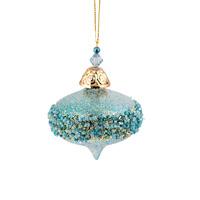 Blue &amp; Champagne Tiffany Onion Shape