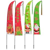 Xmas Printed Yard Flag 2.2m