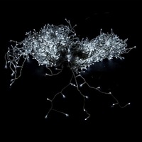 960 LED Snowing Icicle w/timer White