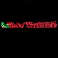 LED R/Light Giant Merry Xmas W/Holly