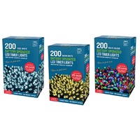 Timer Lights 200pc B/O Assorted