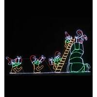 Led Ropelight Elves Climbing