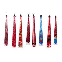 Xmas Printed Tie 7 Assorted