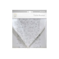 Runner Silver Sateen 142 x 35 cm