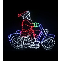 LED Santa on Motorbike