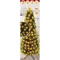 Slim Fibre Optic Tree 150cm WW 185 LEDS