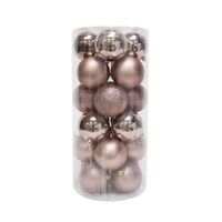BAUBLES 80MM 24PC BARRELROSE GOLD CG