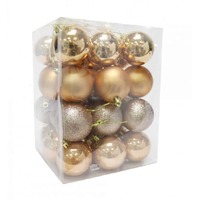 BAUBLES 60MM 36PC  CHAMPAGNE CG