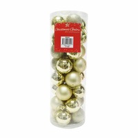 BAUBLES 40MM 32PC GOLD CG