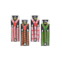 Suspenders Xmas 4 asst