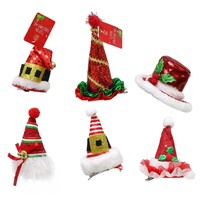 Christmas Clip on Hat Mega Mix 6 Asst..