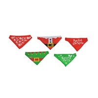 Xmas Pet Bandana 5asst