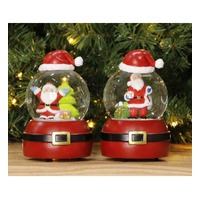 Musical Waterball Santa Hat 2 asst