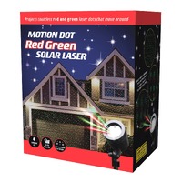 Solar Laser Dots with Motion Red/Green 2 Assorted