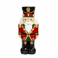 68cm Nucracker Red &amp; Green with LEDS