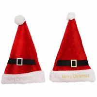 Santa Hat with Belt 2 Assorted