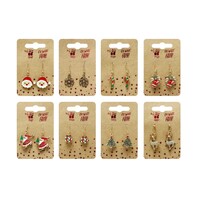 Christmas Dangly Earrings Asst..