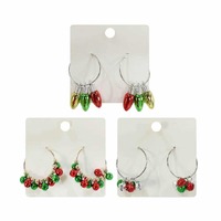 Christmas Hoop Earrings Asst..