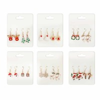 Christmas Dangly Earrings 2pk Asst..