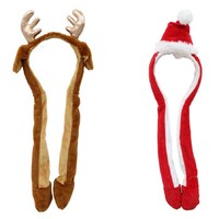 Squeeze &amp; Wiggle Reindeer/Santa Headband....