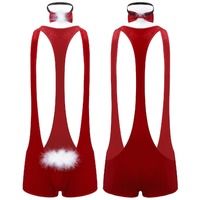 Santa Wrestling Suit w/Bow Tie Gift Box ..