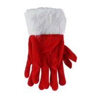 Santa Gloves Fur Trim..