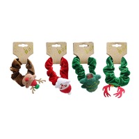 Hair Scrunchie Novelty Deco Asst