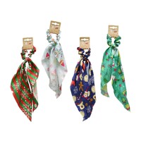 Hair Scrunchie Long Scarf Asst....