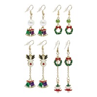 Christmas Long Dangly Earrings Asst..