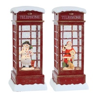 Glitter Swirl Music Snowy Phone booth 