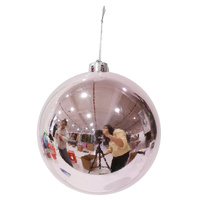 Bauble Shiny 15cm Light Pink