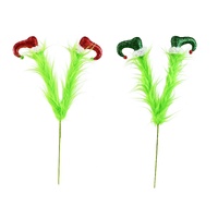 Mean Green Furry Elf Legs Pick 47cm 