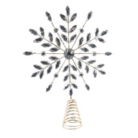 Crystal Snowflake Tree Topper 22cm