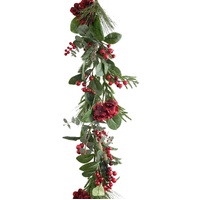 Garland Hydrangea Red 150cm