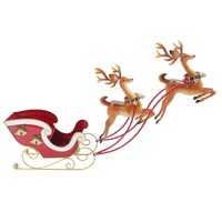 Flying Reindeers with Sleigh 