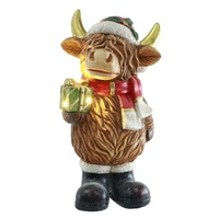 LED Resin Highland Cow