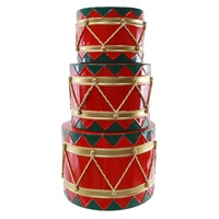 Metal Drum 3pc Set Traditional
