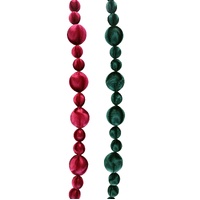 Garland Velvet Bauble 1.8m Asst