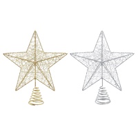 Tree Topper Star Metallic 25cm 