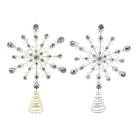 Tree Topper Jewel Snowflake 19cm 
