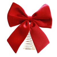 Velvet Bow Burgundy Tree Topper