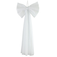 White Draping Bow