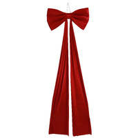 Velvet Bow 190cm Red