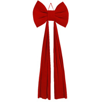 Giant Velvet Bow Red