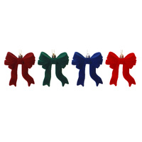 Flocked Bow 10cm