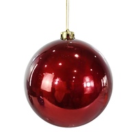 Bauble Shiny 15cm Burgundy