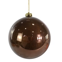 Bauble Shiny 15cm Mocha