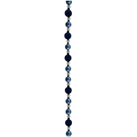 Flocked Bauble Garland Navy 2.1m
