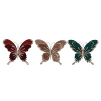 Butterfly with Clip Velvet Sequins 
